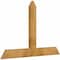 Ekena Millwork Portland Rough Sawn Timber Gable Bracket, Western Red Cedar, 60"W x 40"H x 2"D x 6"F, 16/12 Pitch GBW060X40X0206POR00RWR - alternate 5